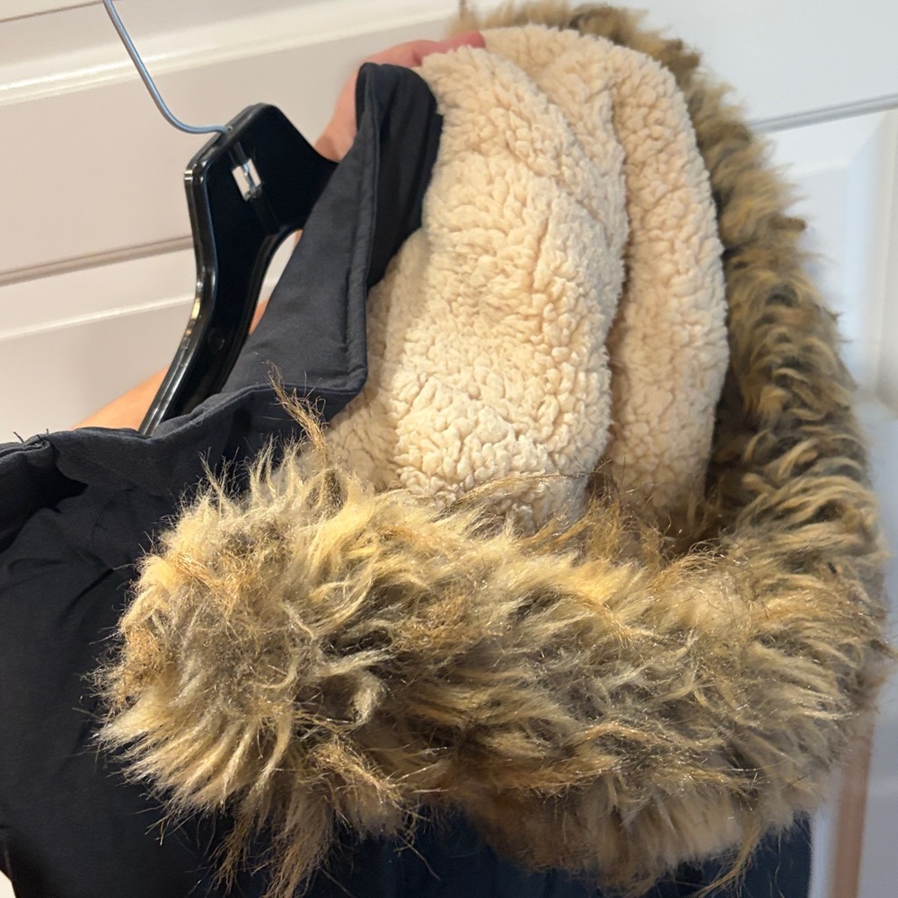 Appaman Black Winter Jacket with Faux Fur Hood - Picture 4 of 4